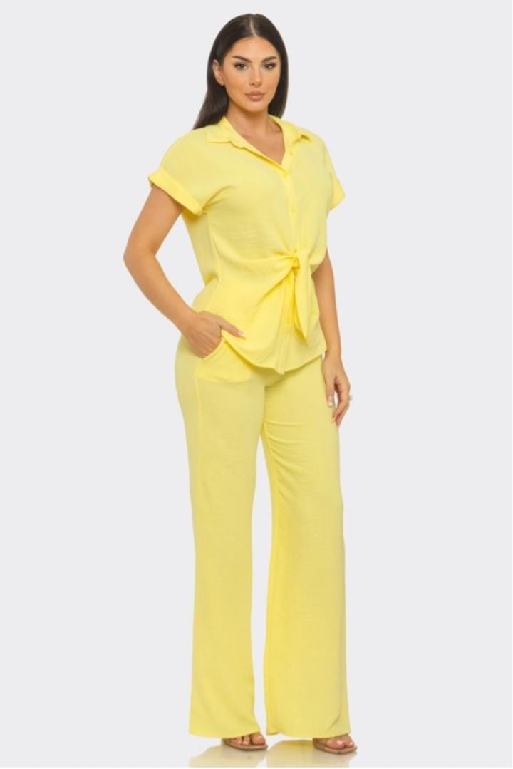 Set Elegante Amarillo “Sunshine Chic”