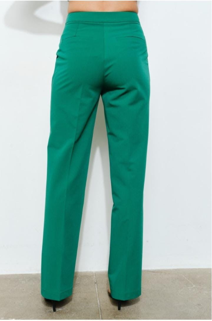 pantaloons de vestir verde