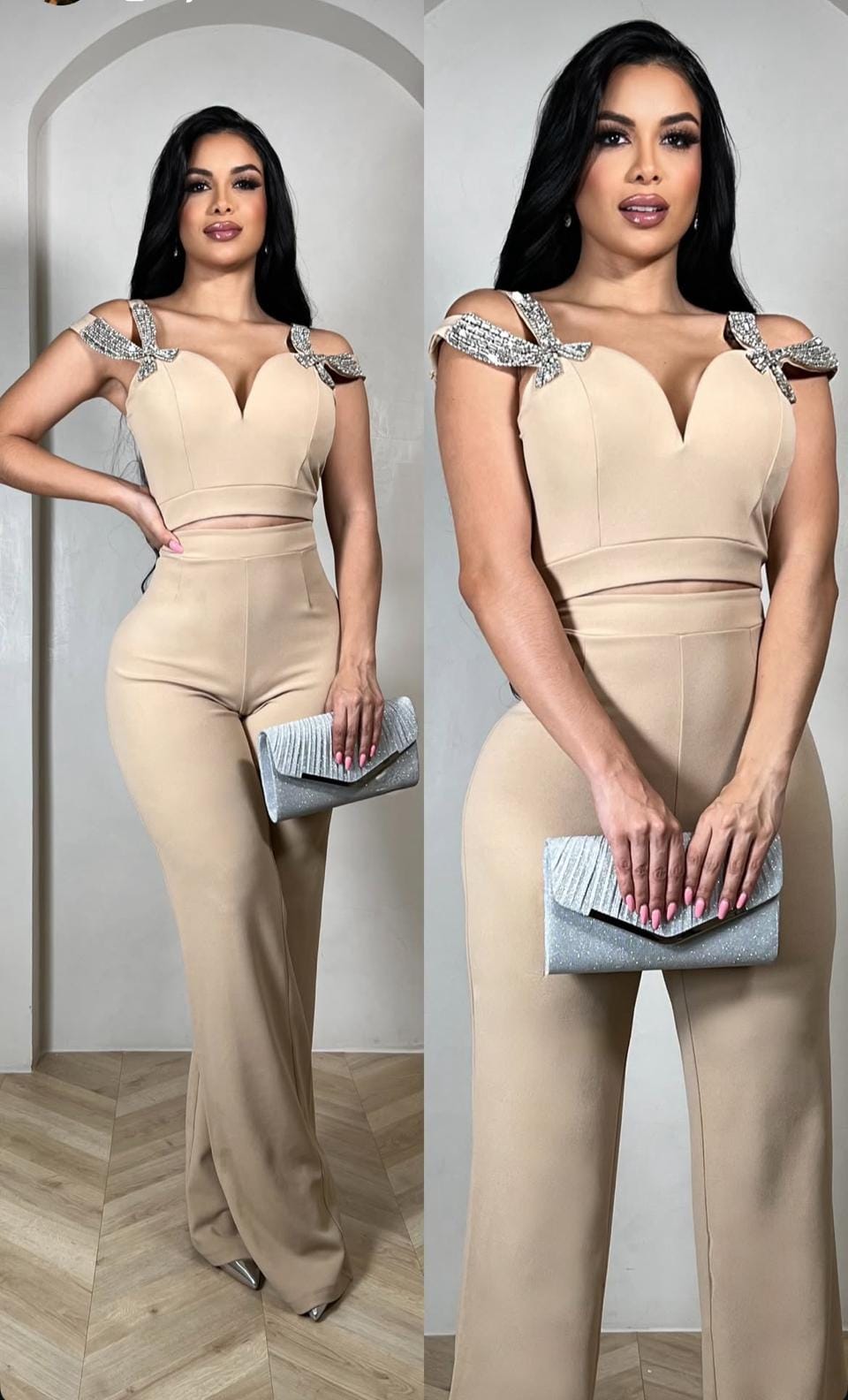 Champagne Glam Set – Elegancia Sofisticada