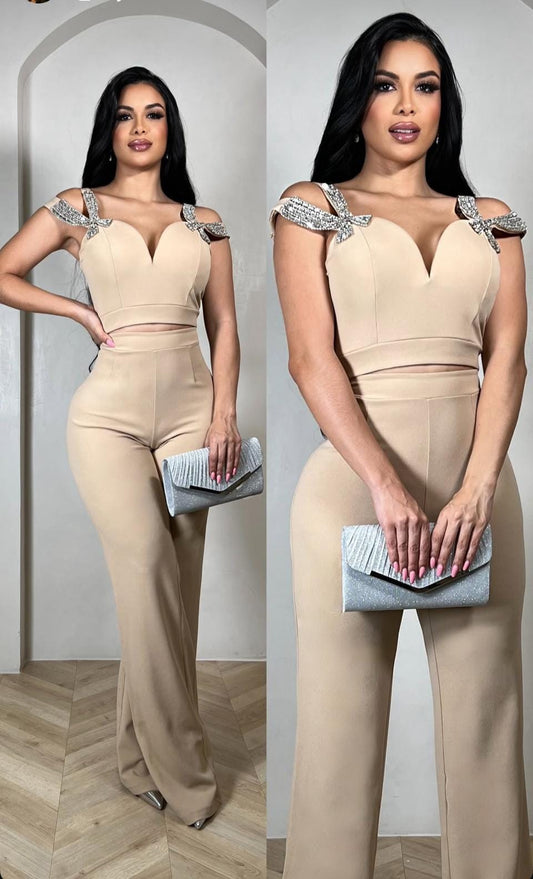 Champagne Glam Set – Elegancia Sofisticada